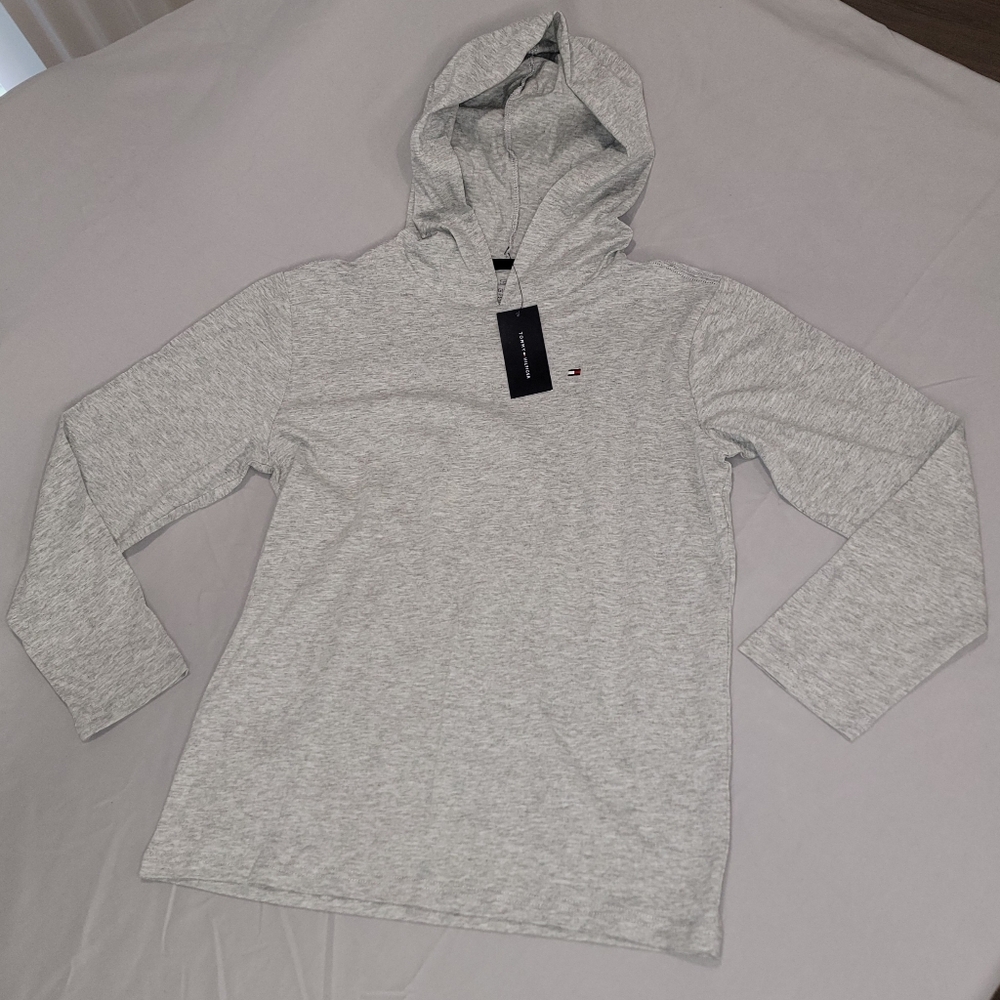 Tommy Hilfiger Gray Hooded Long Sleeve